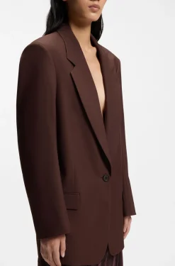 Relaxed-Fit Blazer aus Schurwoll-Mix