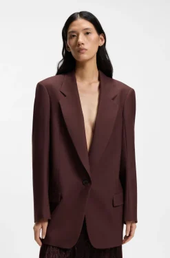 Relaxed-Fit Blazer aus Schurwoll-Mix