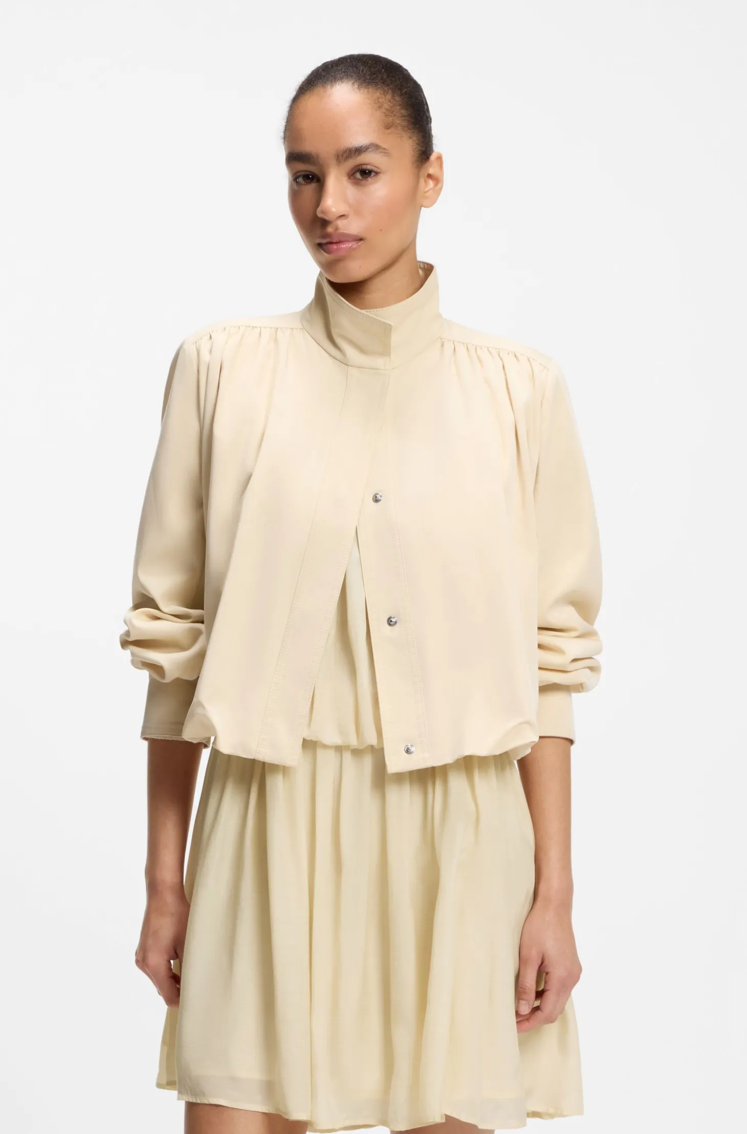 Relaxed-Fit Blazer mit Ballonsaum