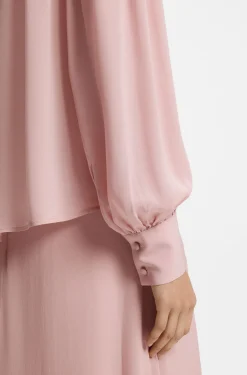 Relaxed-Fit Bluse aus Crêpe de Chine