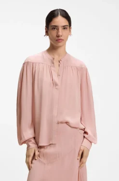 Relaxed-Fit Bluse aus Crêpe de Chine