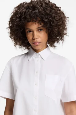 Relaxed-Fit Bluse aus Oxford-Baumwolle