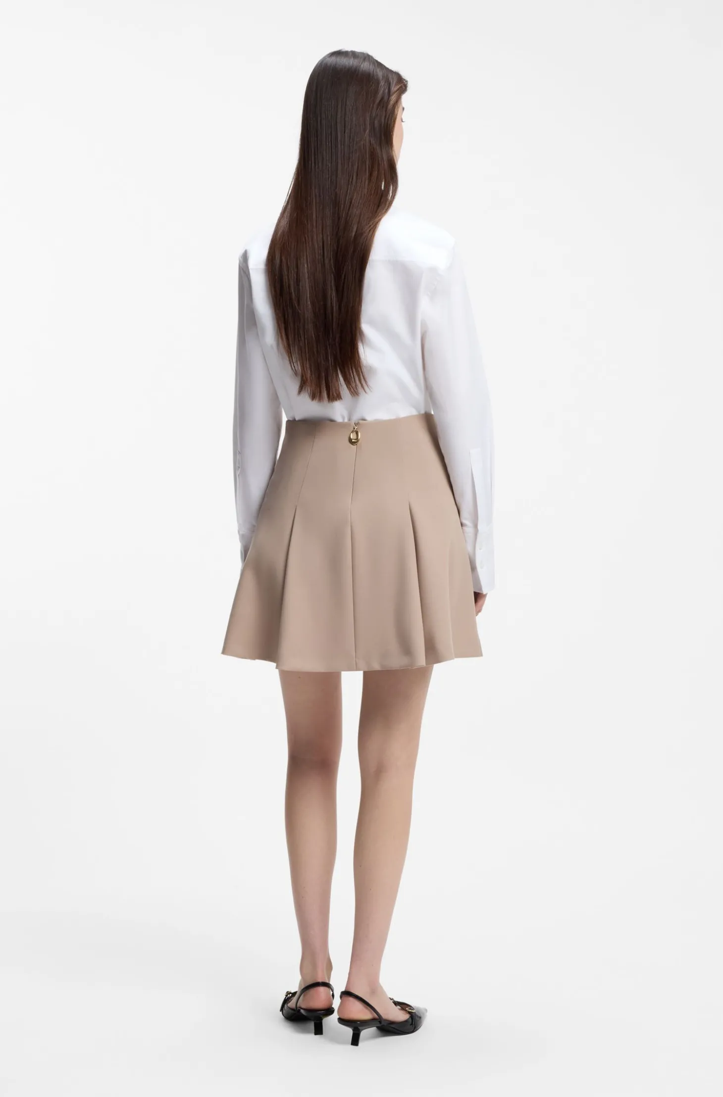 Relaxed-Fit Bluse aus Oxford-Baumwolle mit Herz-Logo