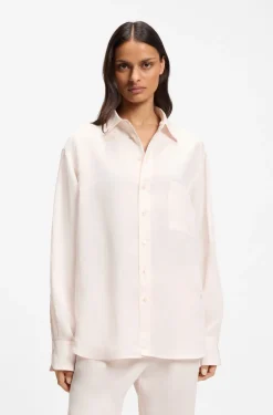 Relaxed-Fit Bluse mit Brusttasche