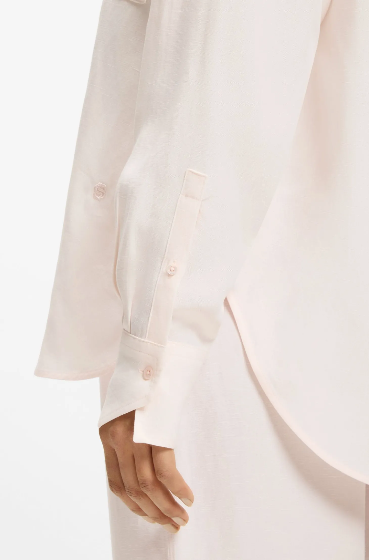 Relaxed-Fit Bluse mit Brusttasche