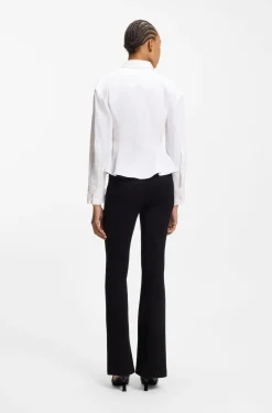 Relaxed-Fit Bluse mit Schößchen-Saum