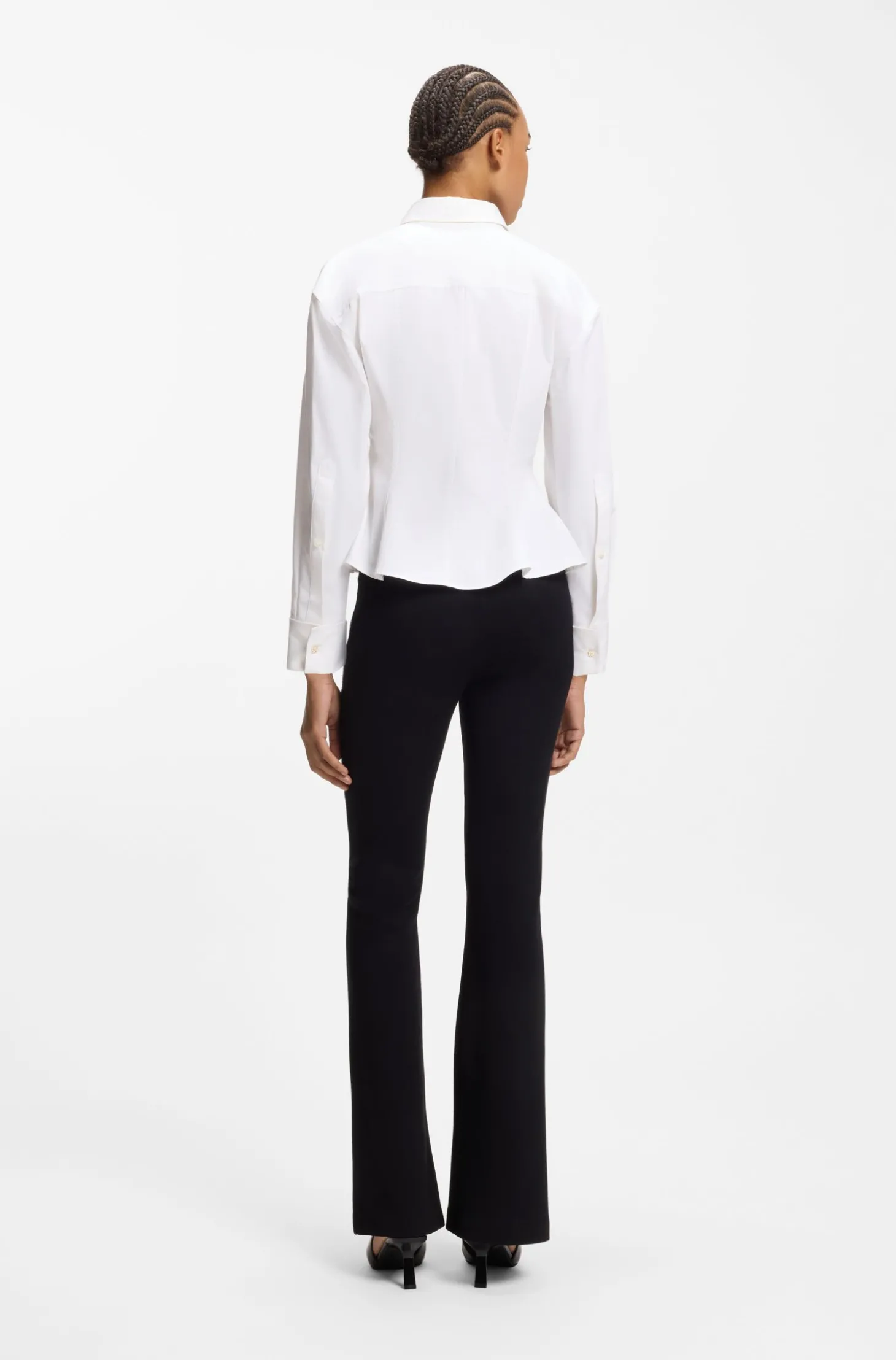 Relaxed-Fit Bluse mit Schößchen-Saum