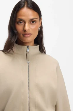 Relaxed-Fit Bomberjacke aus Stretch-Jersey