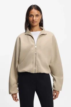 Relaxed-Fit Bomberjacke aus Stretch-Jersey