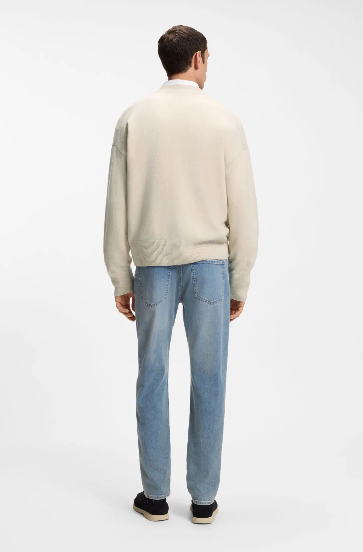 Relaxed-Fit Cardigan aus Schurwolle