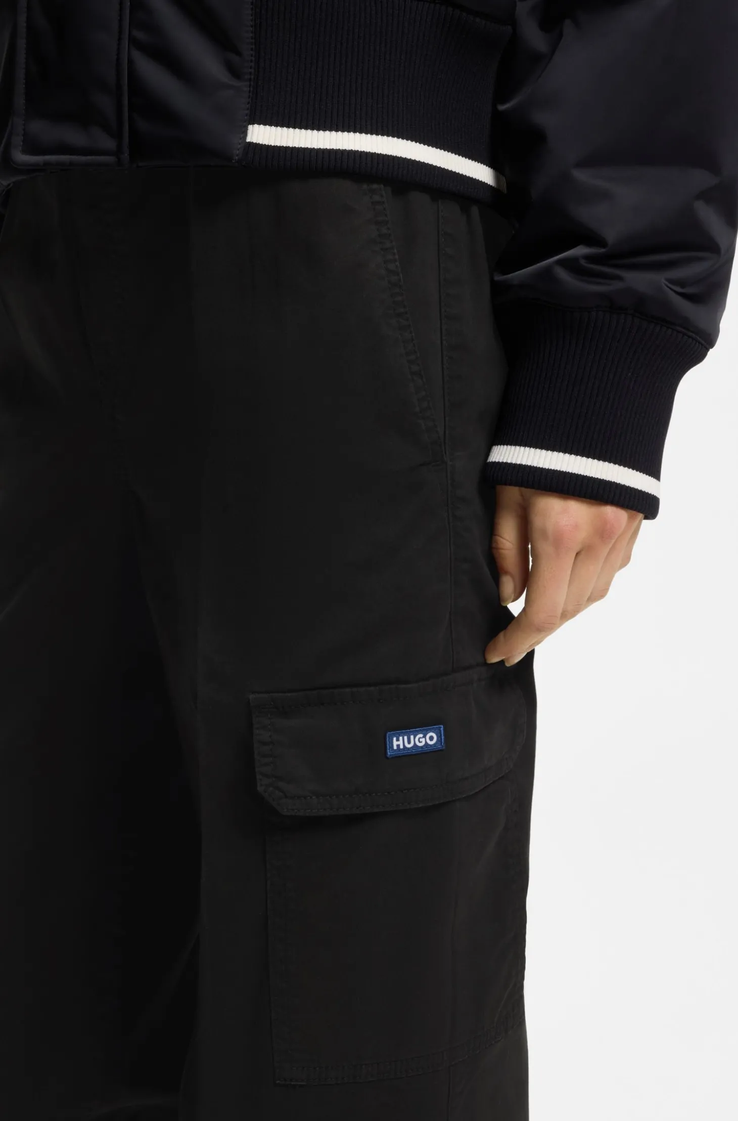 Relaxed-Fit Cargo-Hose aus Stretch-Baumwolle