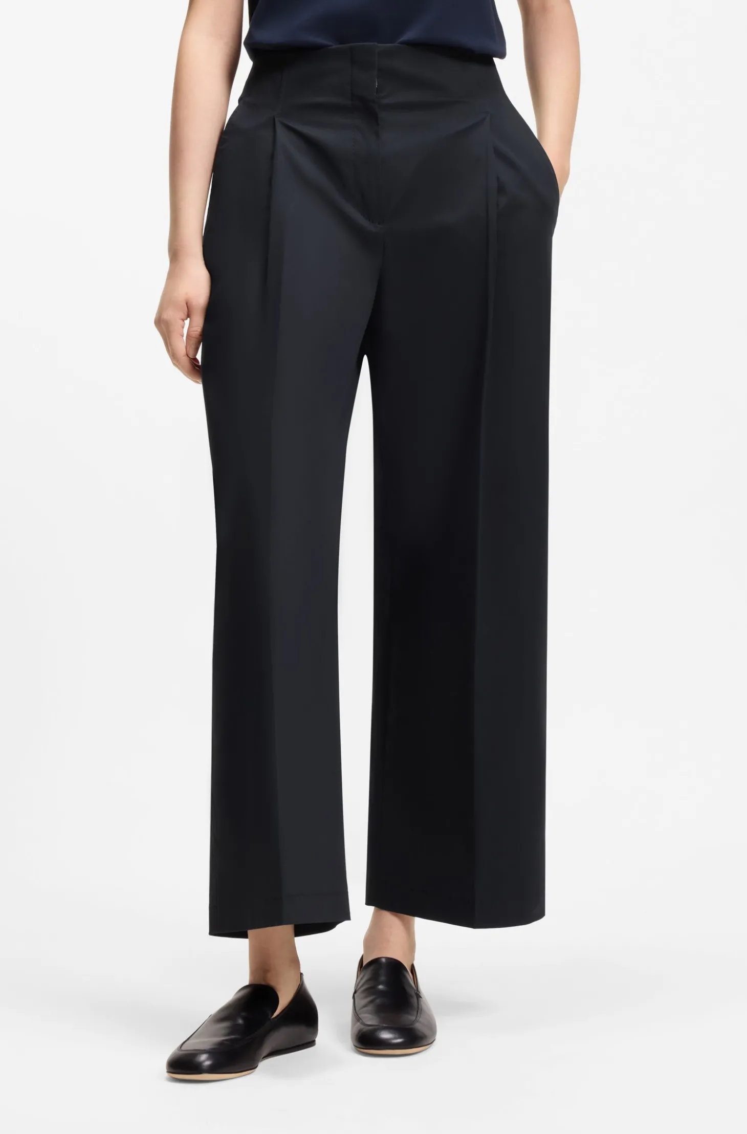 Relaxed-Fit Culotte aus Stretch-Baumwolle