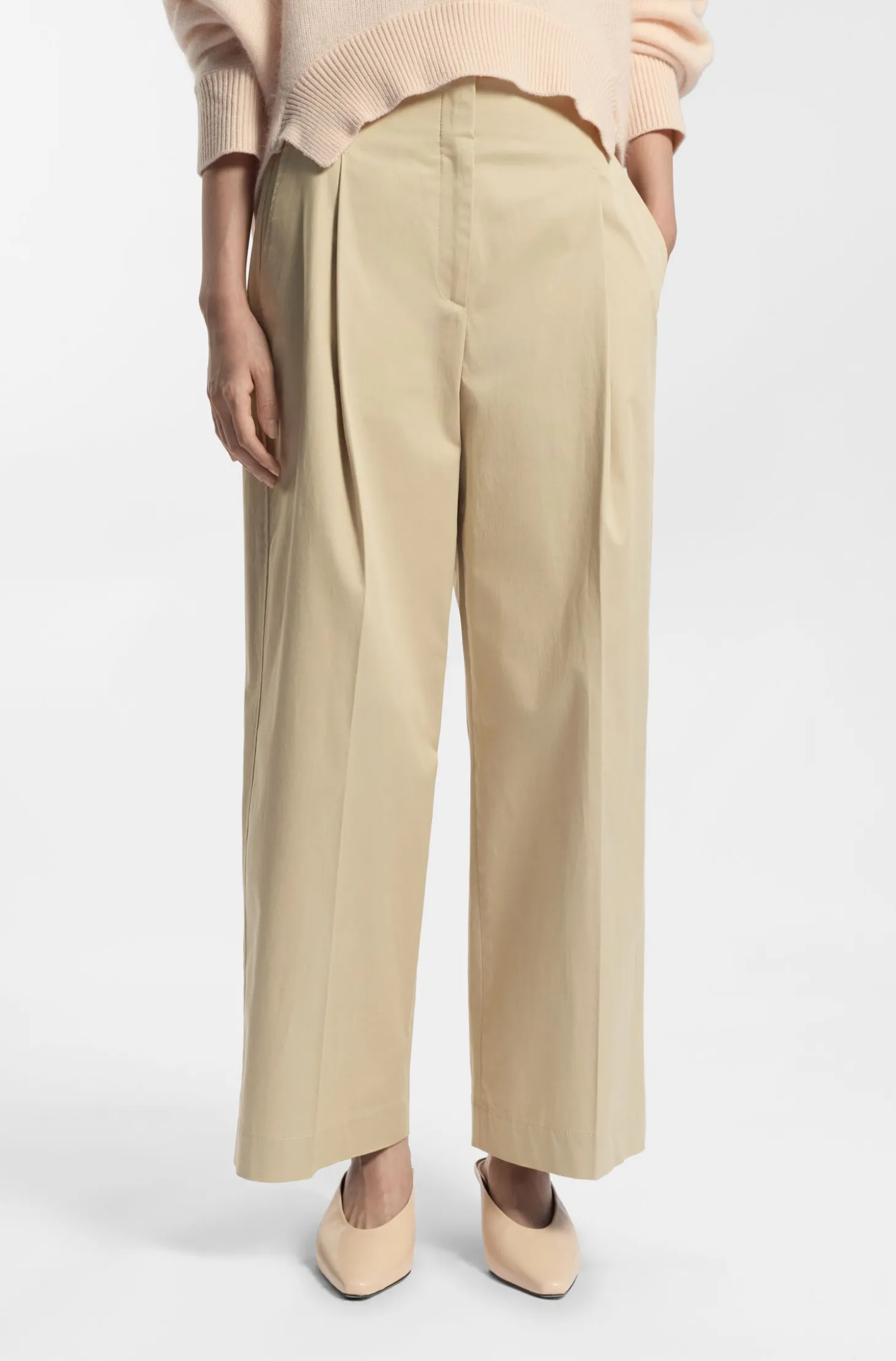 Relaxed-Fit Culotte aus Stretch-Baumwolle
