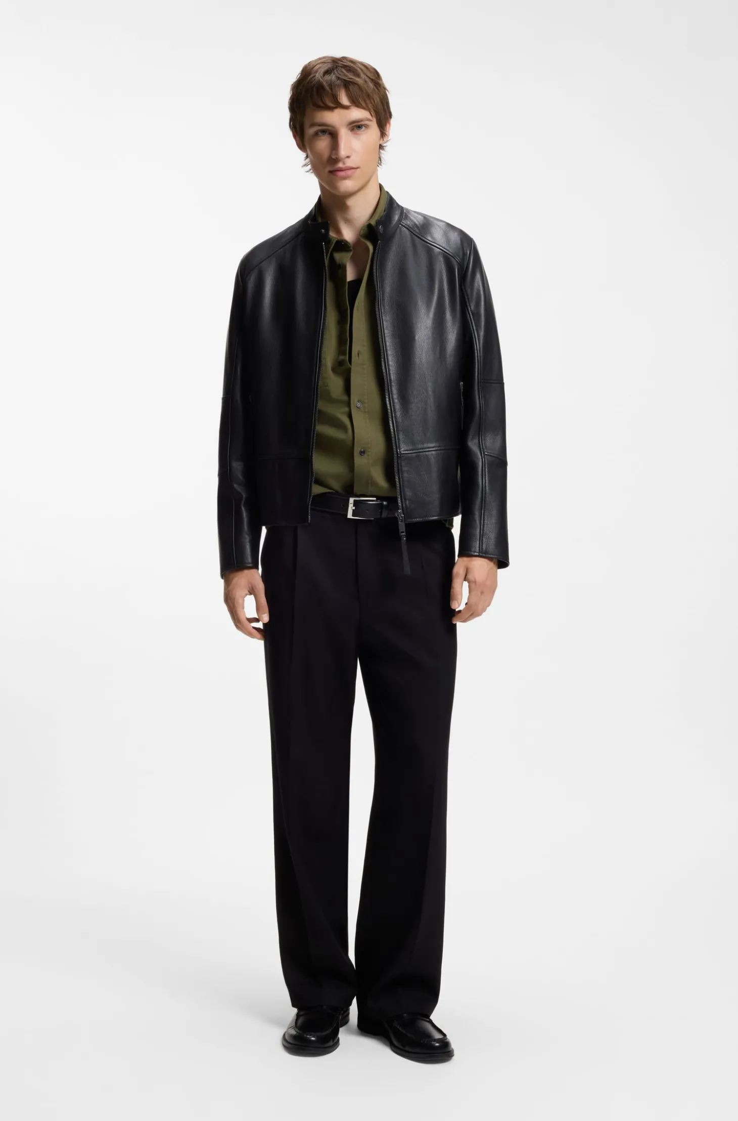 Relaxed-Fit Hemd aus Baumwoll-Twill mit Brustlogo