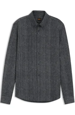 Relaxed-Fit Hemd aus bedrucktem Baumwoll-Jersey