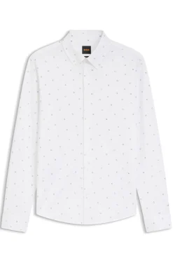 Relaxed-Fit Hemd aus bedrucktem Baumwoll-Jersey