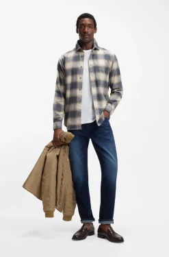 Relaxed-Fit Hemd aus kariertem Baumwoll-Flanell