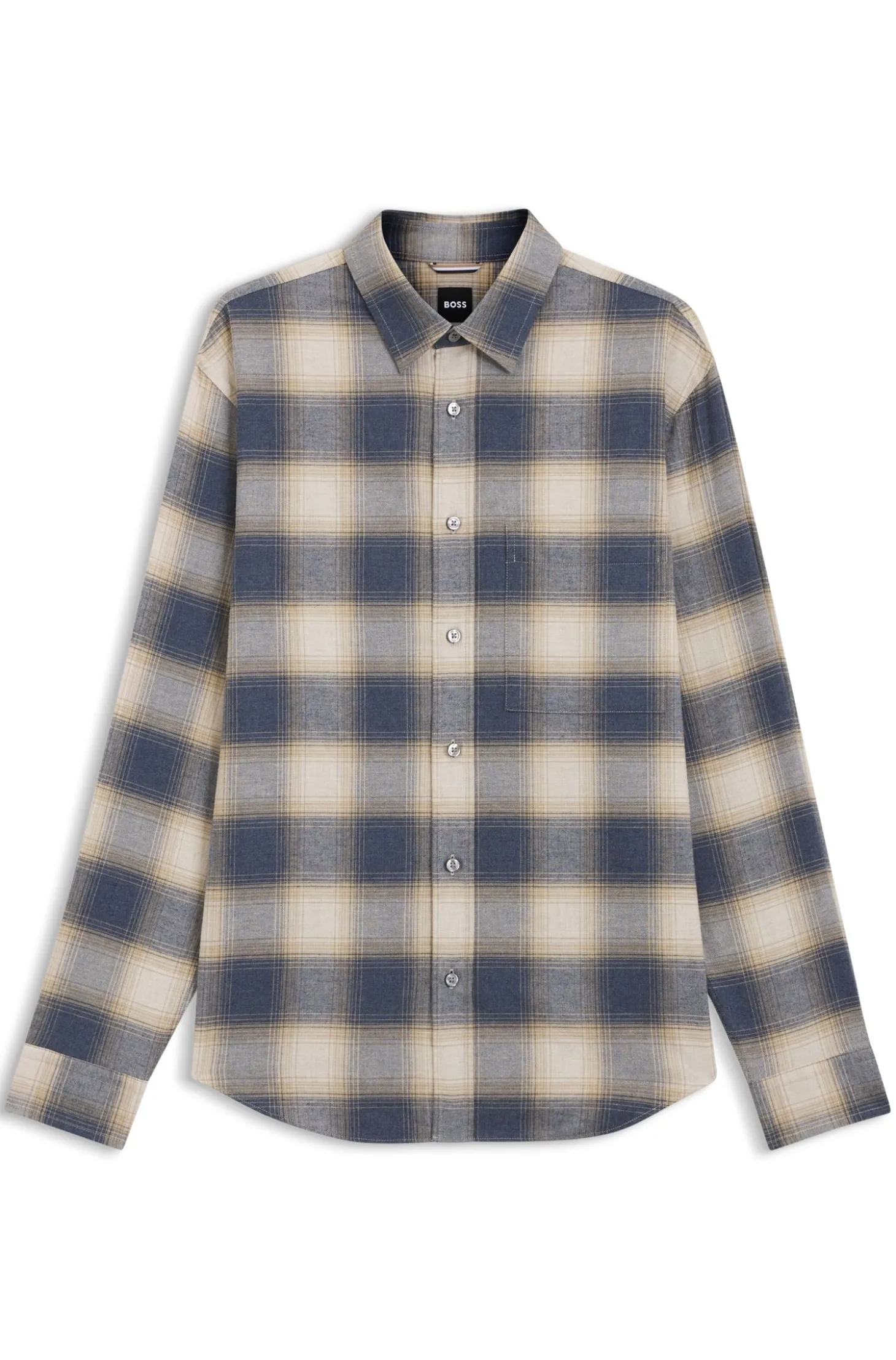 Relaxed-Fit Hemd aus kariertem Baumwoll-Flanell