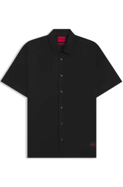 Relaxed-Fit Hemd aus Stretch-Baumwoll-Canvas