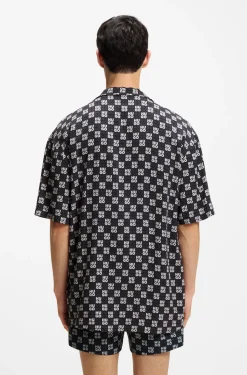Relaxed-Fit Hemd mit Blumen-Print
