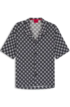Relaxed-Fit Hemd mit Blumen-Print