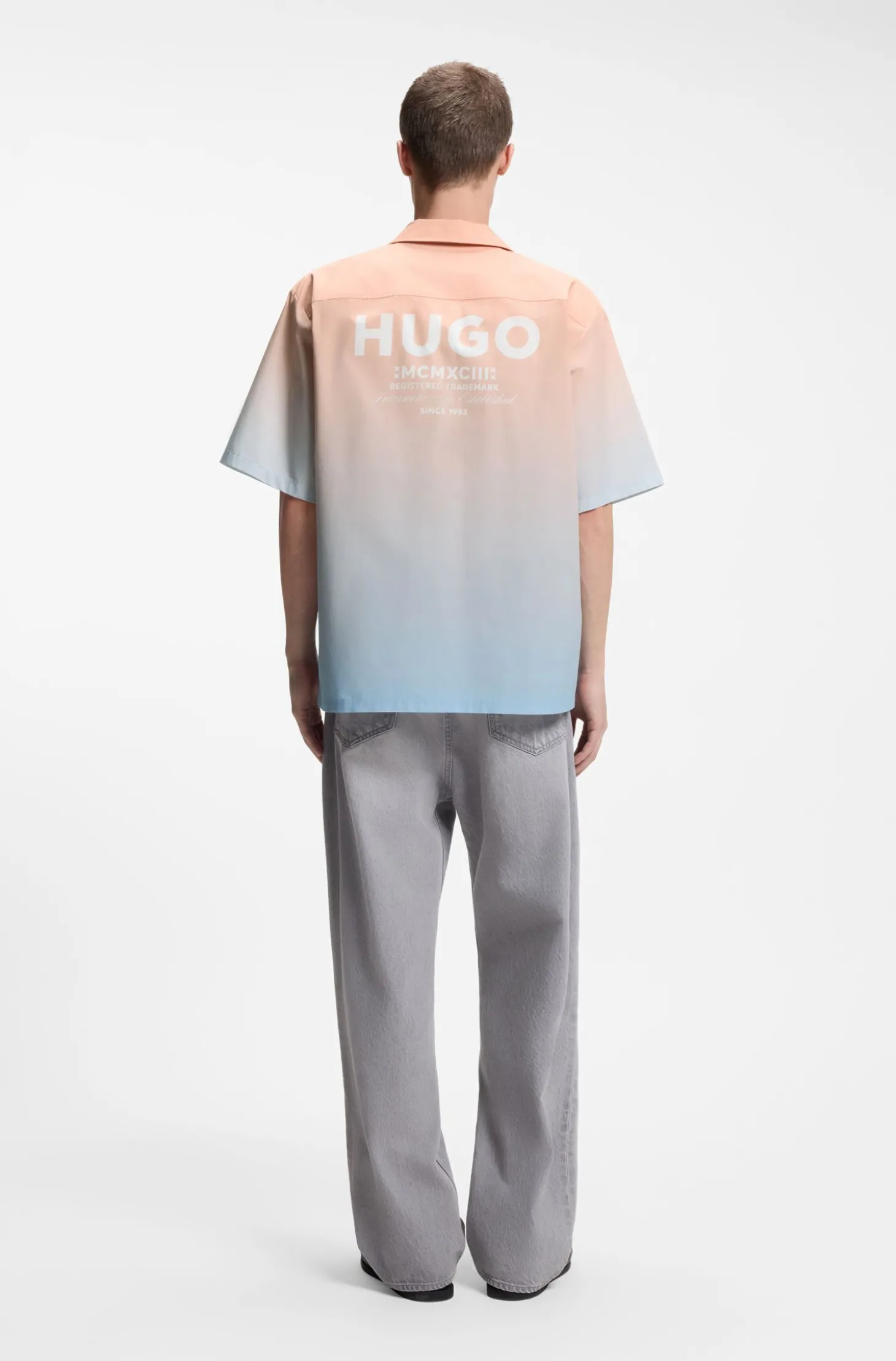 Relaxed-Fit Hemd mit Farbverlauf-Print