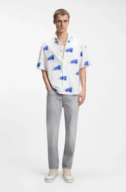 Relaxed-Fit Hemd mit Logo-Print