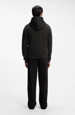 Relaxed-Fit Hoodie aus Baumwoll-Terry mit Rosen-Logo
