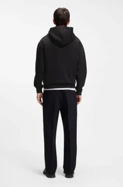 Relaxed-Fit Hoodie aus Stretch-Baumwolle mit kontrastierendem Innenfutter
