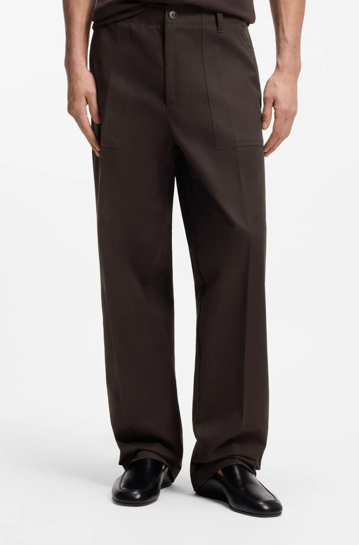 Relaxed-Fit Hose aus Baumwoll-Twill