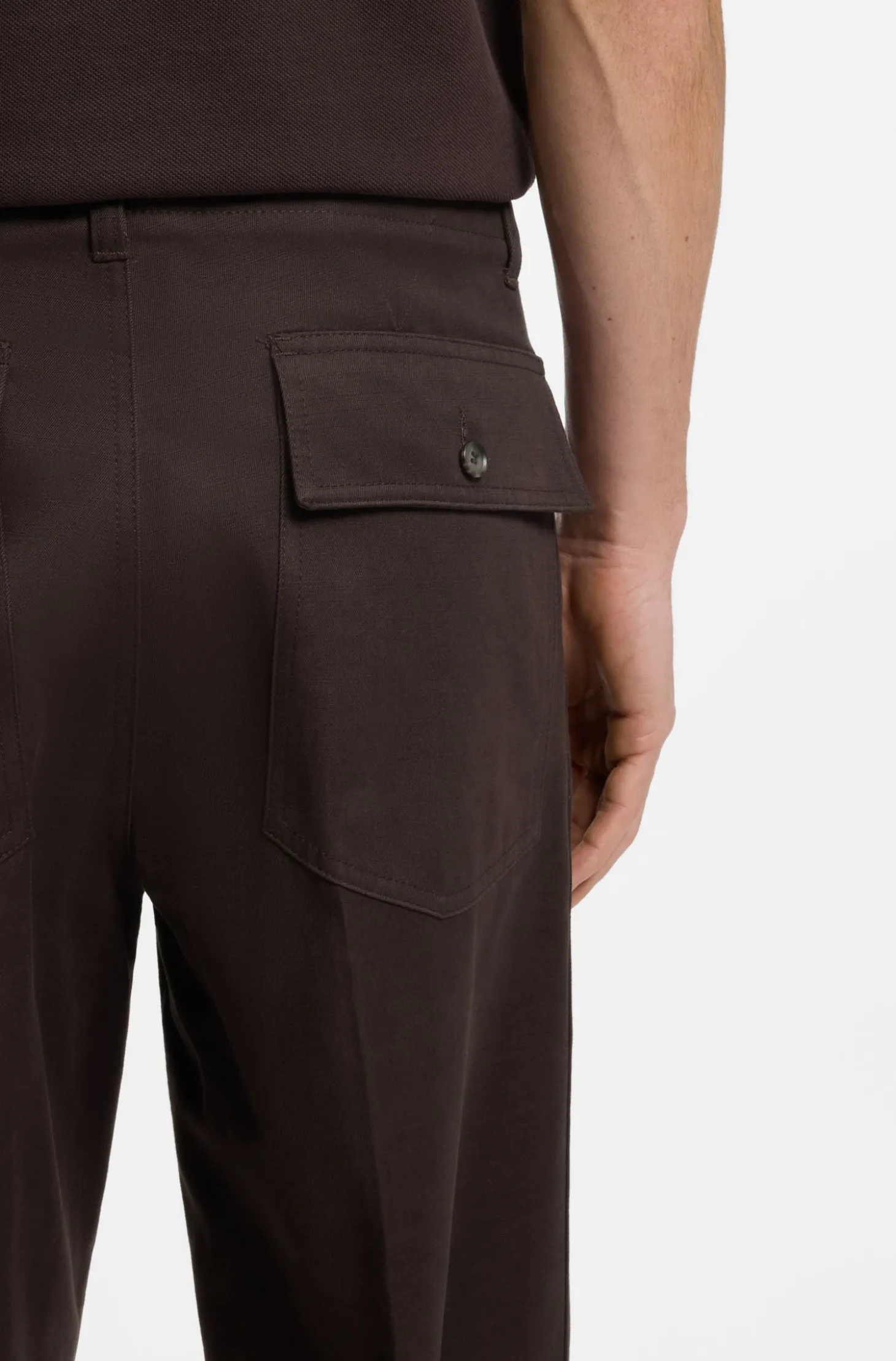 Relaxed-Fit Hose aus Baumwoll-Twill
