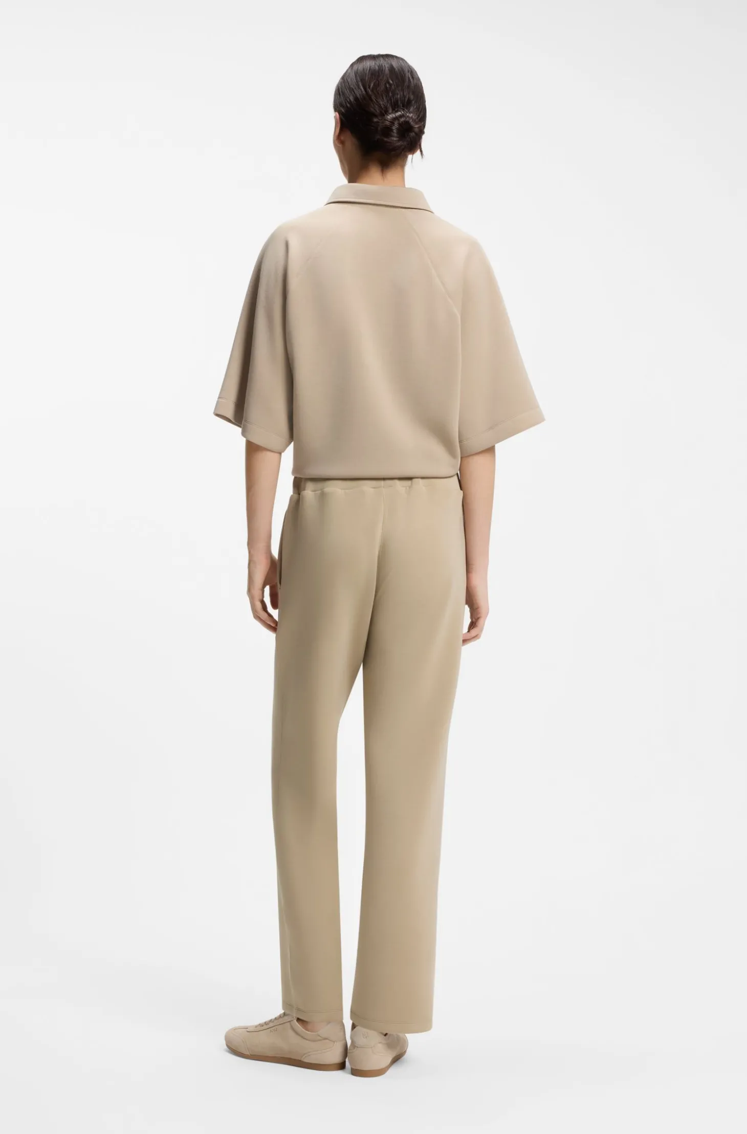 Relaxed-Fit Hose aus doppellagigem Scuba-Jersey