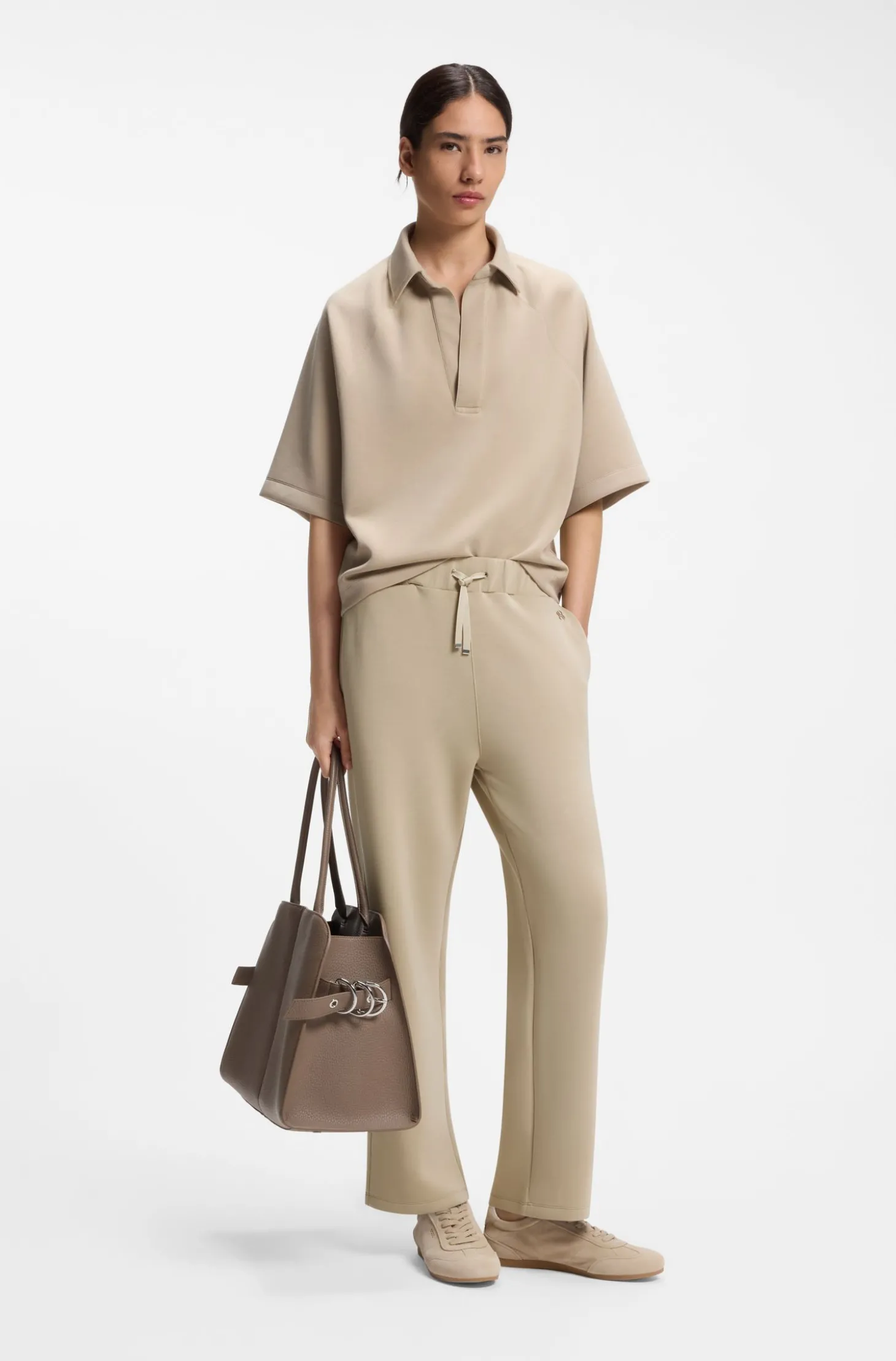 Relaxed-Fit Hose aus doppellagigem Scuba-Jersey