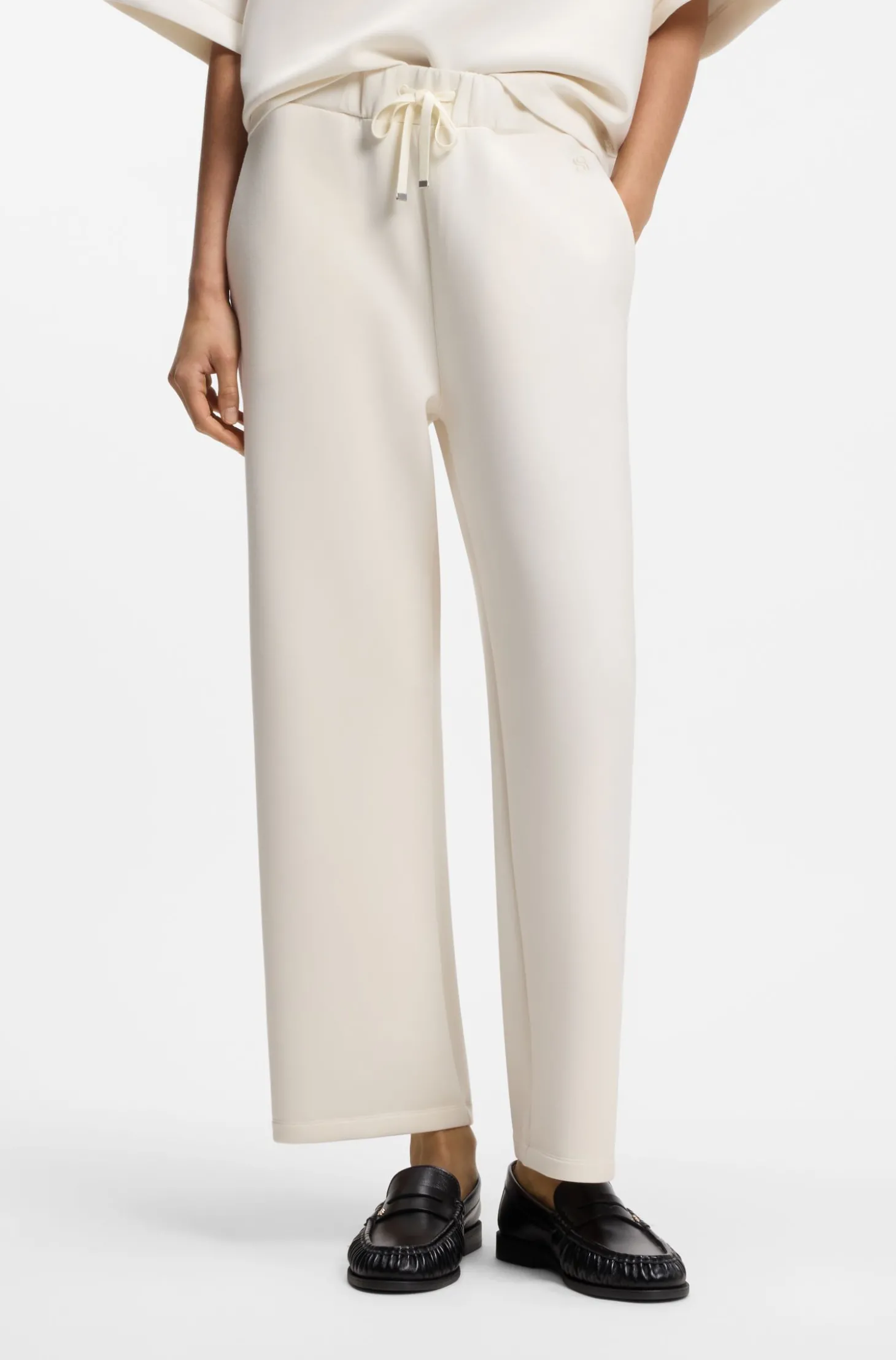 Relaxed-Fit Hose aus doppellagigem Scuba-Jersey