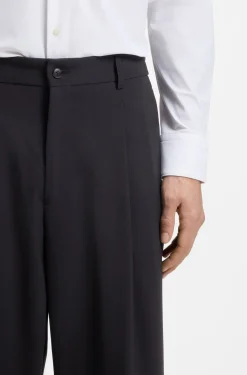 Relaxed-Fit Hose aus gemusterter Schurwolle