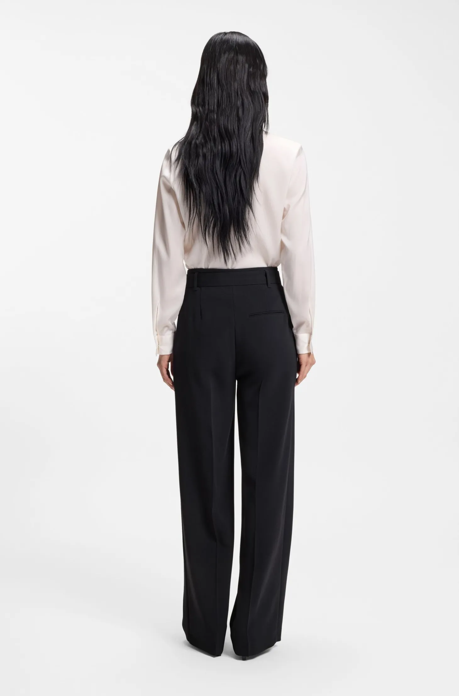 Relaxed-Fit Hose aus japanischem Krepp