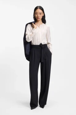 Relaxed-Fit Hose aus japanischem Krepp
