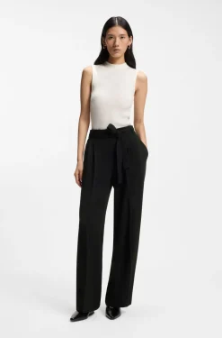 Relaxed-Fit Hose aus japanischem Krepp