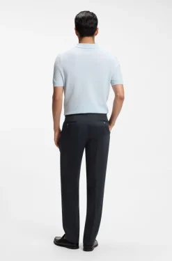 Relaxed-Fit Hose aus Leinen mit Bundfalten vorne
