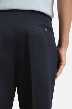 Relaxed-Fit Hose aus Leinen mit Bundfalten vorne