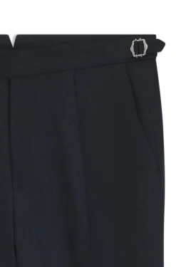 Relaxed-Fit Hose aus Leinen mit Bundfalten vorne