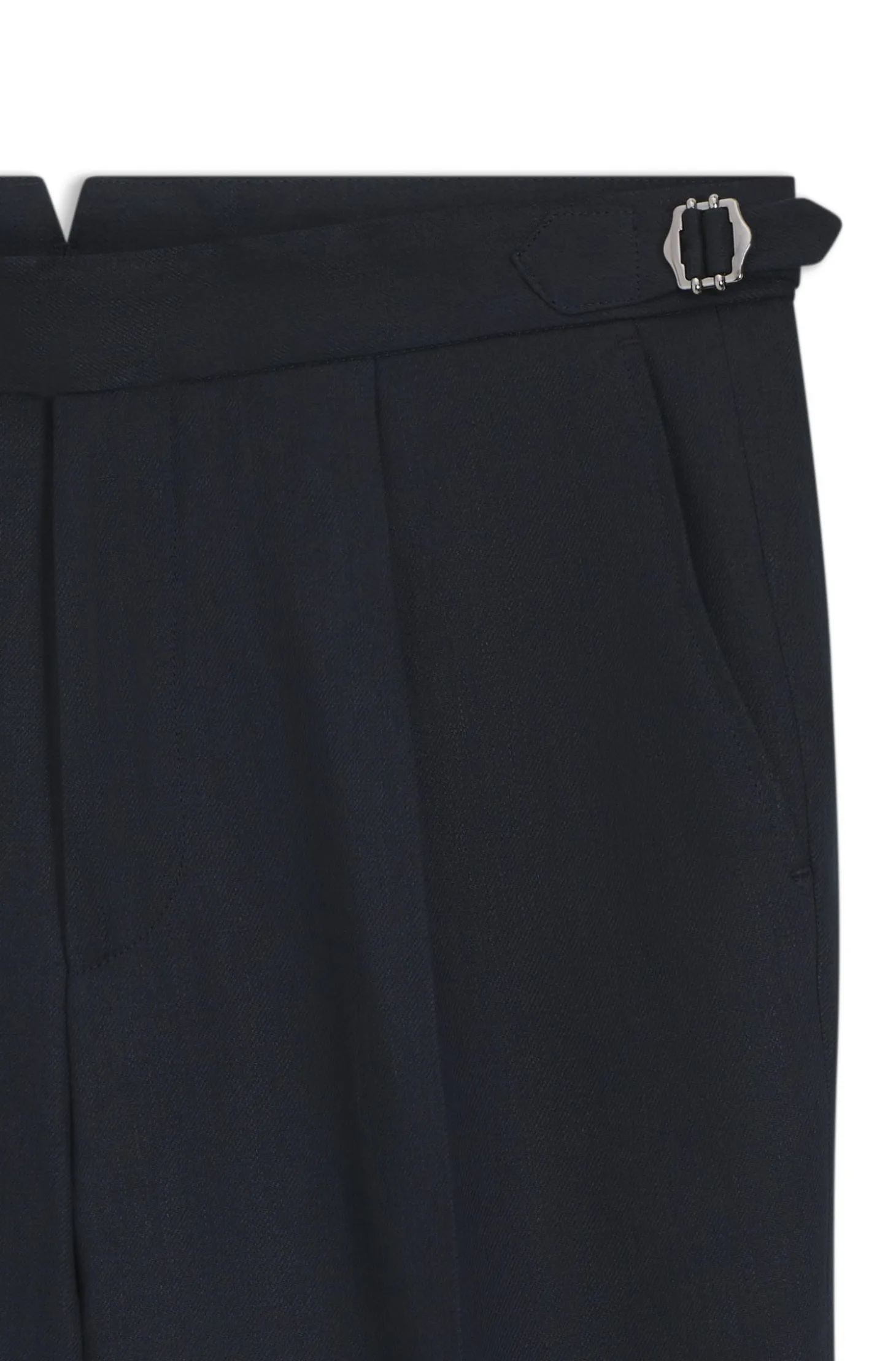 Relaxed-Fit Hose aus Leinen mit Bundfalten vorne