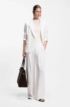 Relaxed-Fit-Hose aus Leinen-Mix