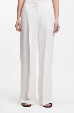 Relaxed-Fit-Hose aus Leinen-Mix