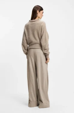 Relaxed-Fit Hose aus Schurwolle
