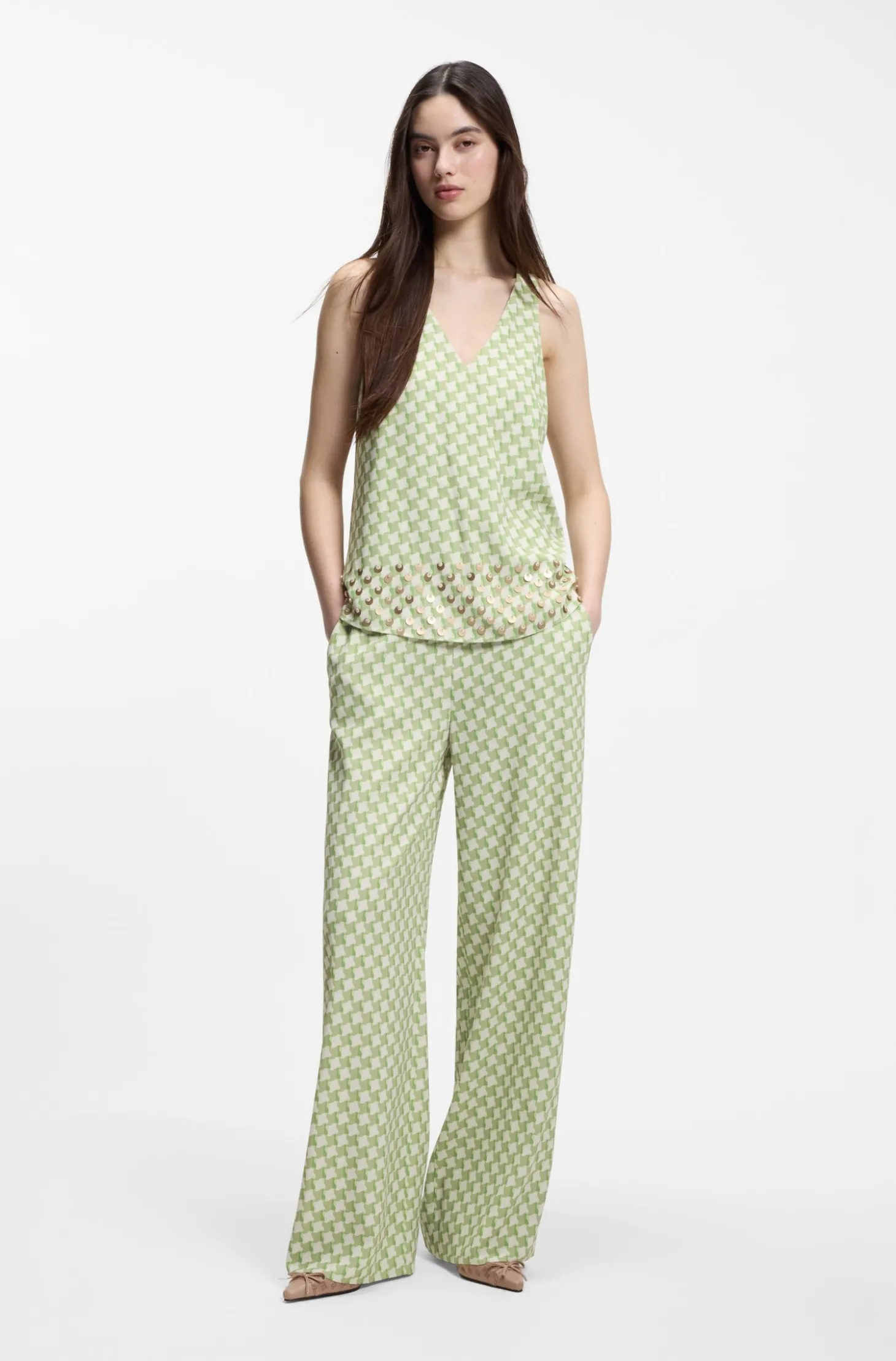 Relaxed-Fit Hose mit Allover-Print