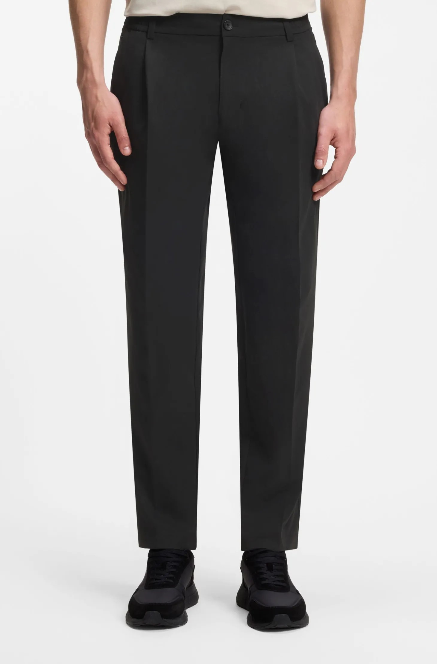 Relaxed-Fit Hose mit Bundfalten auf der Vorderseite