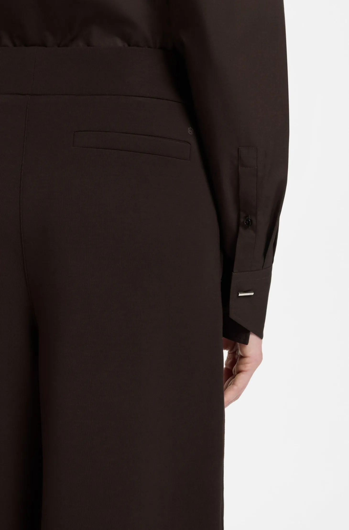 Relaxed-Fit Hose mit weitem Beinverlauf und Double-B-Logo