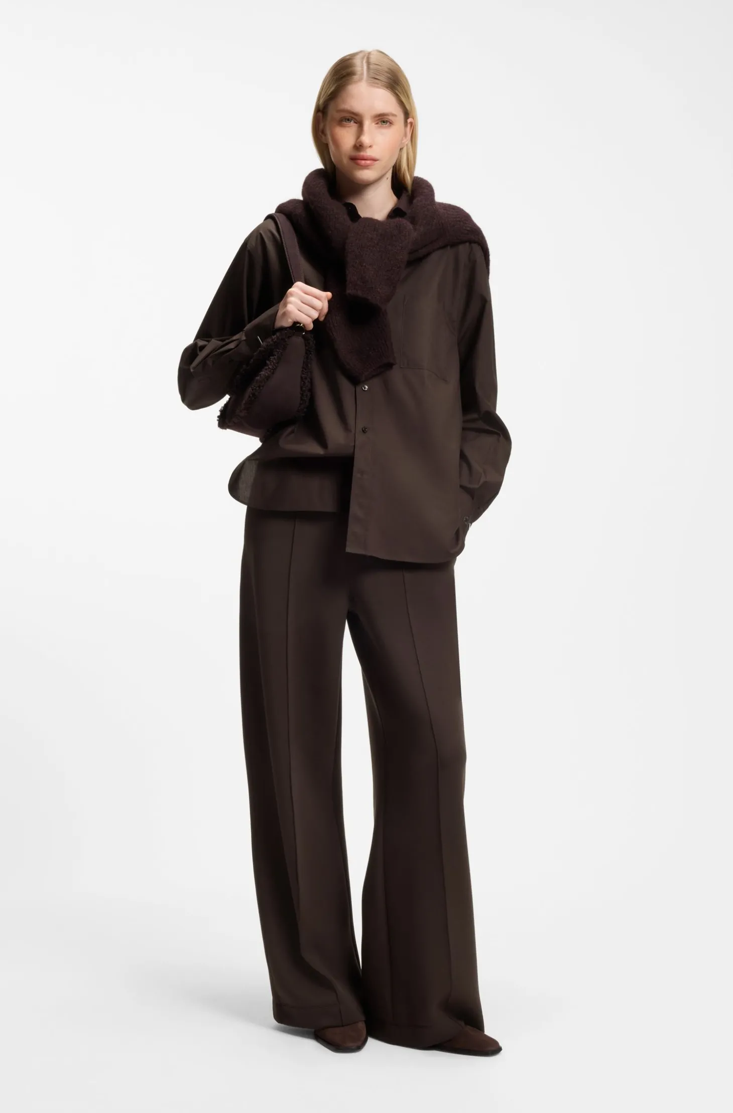 Relaxed-Fit Hose mit weitem Beinverlauf und Double-B-Logo