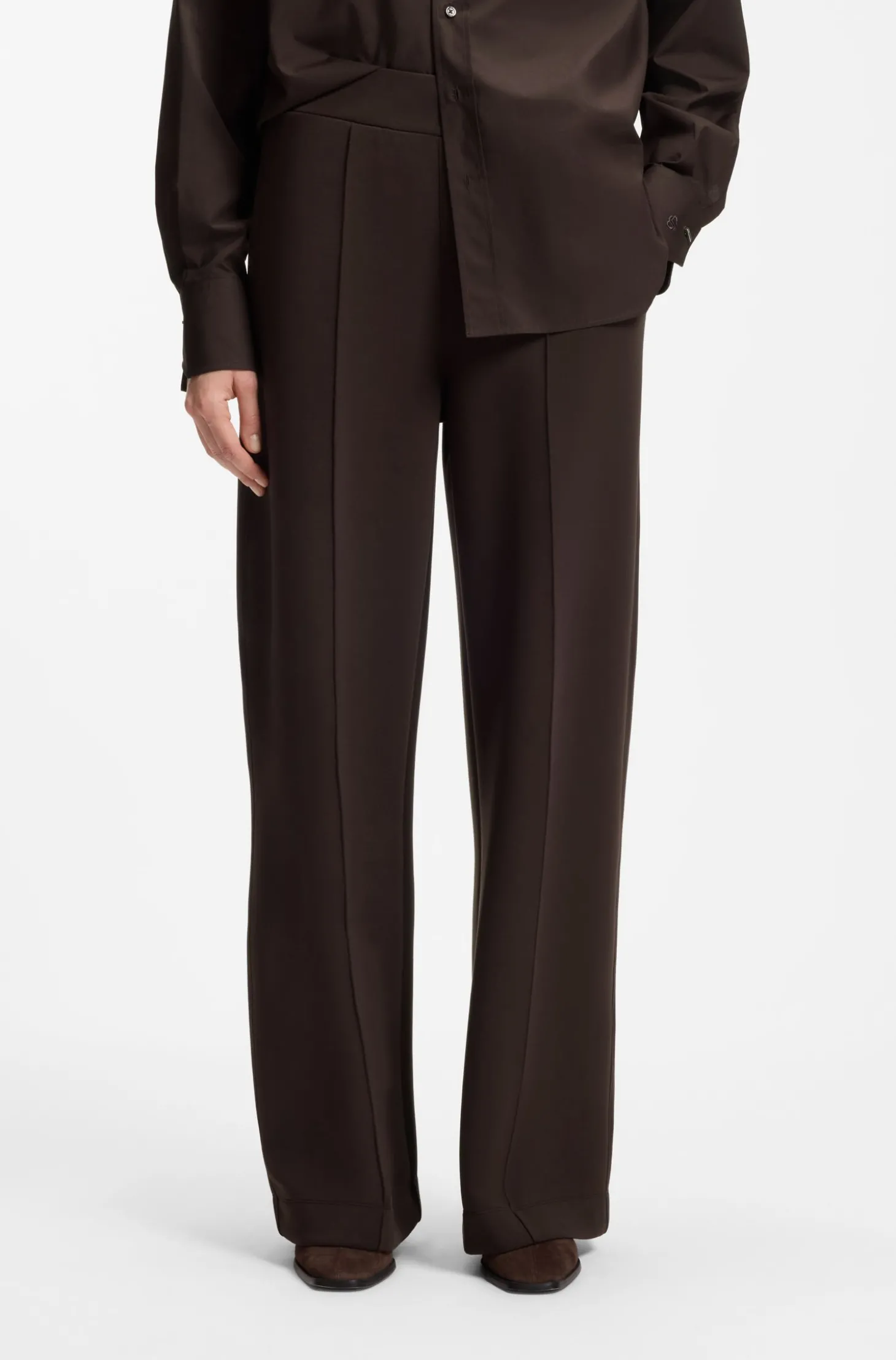 Relaxed-Fit Hose mit weitem Beinverlauf und Double-B-Logo